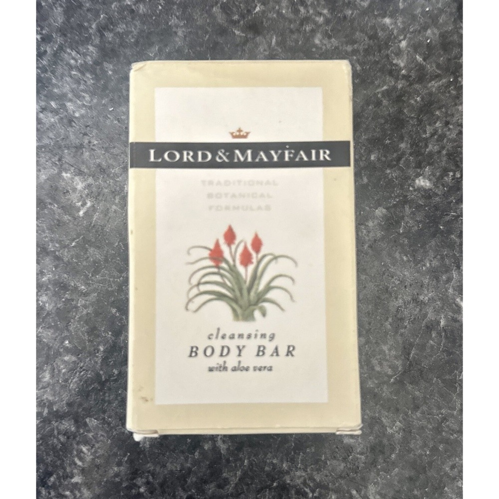 Lord & Mayfair Cleansing Body Bar Soap with Aloe Vera Botanical New Boxed - Picture 1 of 3